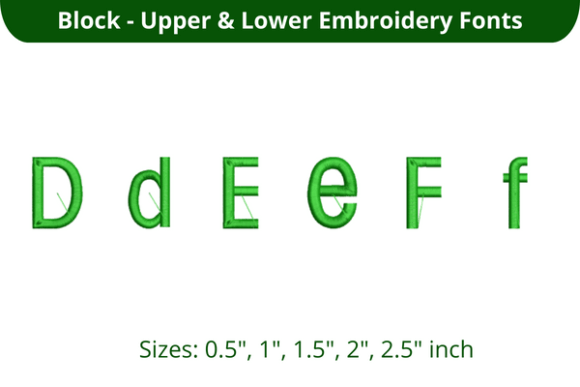 Block Font DEF: A Versatile Choice for Embroidery
