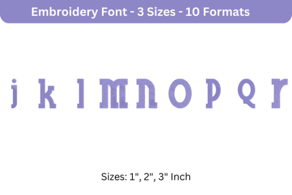 Blue Plate Font: A Charming Embroidery Choice