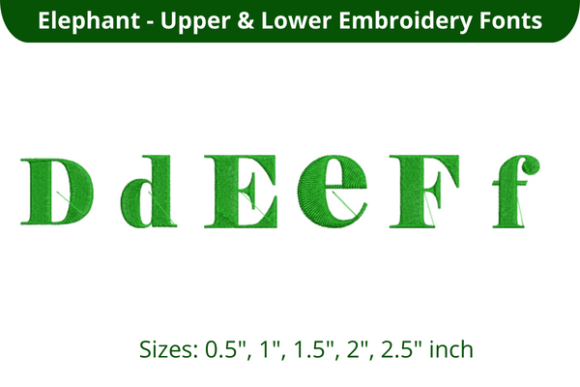 Elephant Font DEF: A Versatile Embroidery Choice