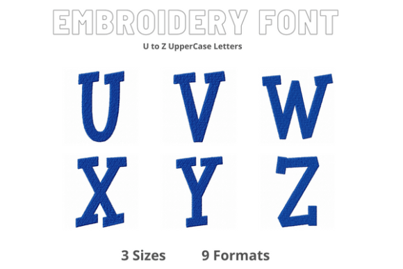Font U to Z: An Embroidery Seller’s Review