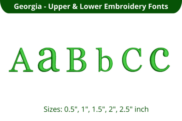 Georgia Font ABC: A Versatile Embroidery Choice