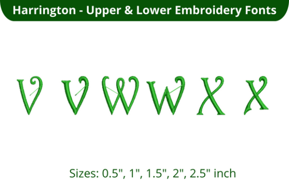 Harrington Font VWZ: A Charming Embroidery Choice