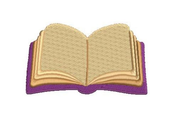 Large Open Book: Elegant Embroidery for Gifts